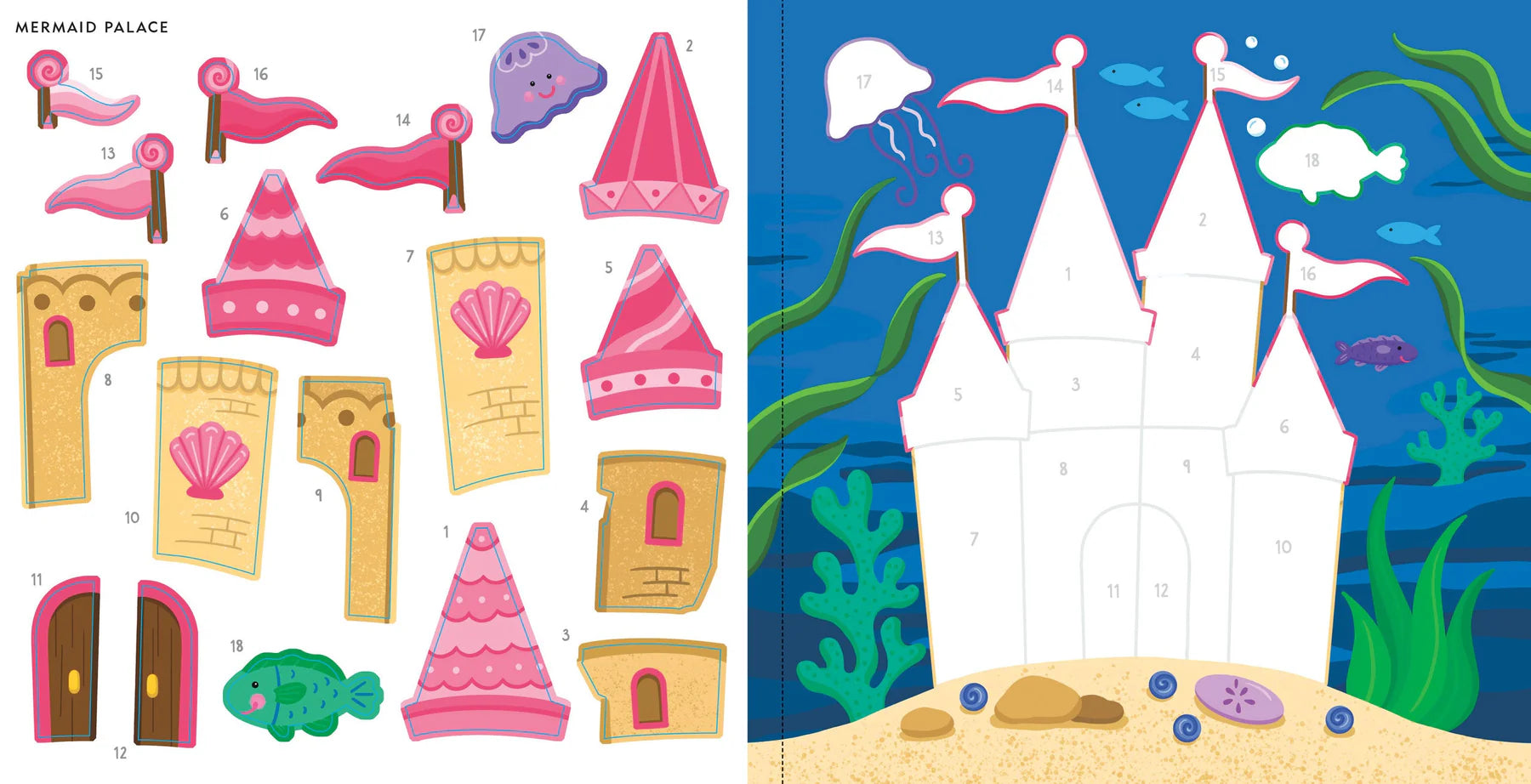 My First Colour-by-Sticker Book, Mermaids & More