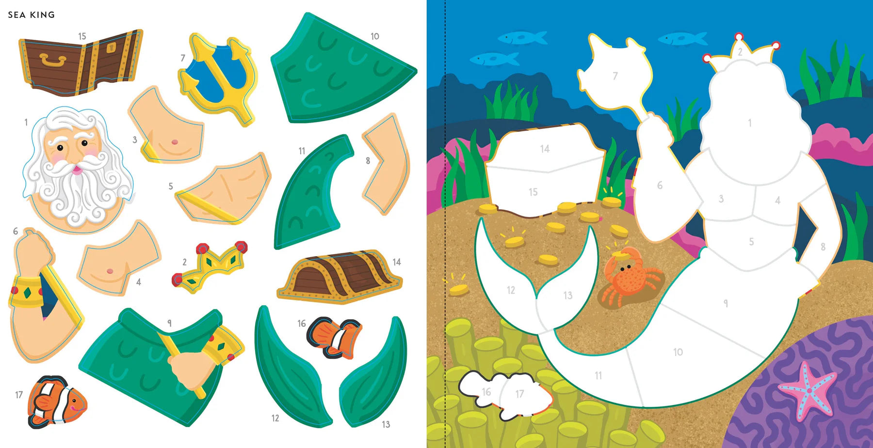 My First Colour-by-Sticker Book, Mermaids & More