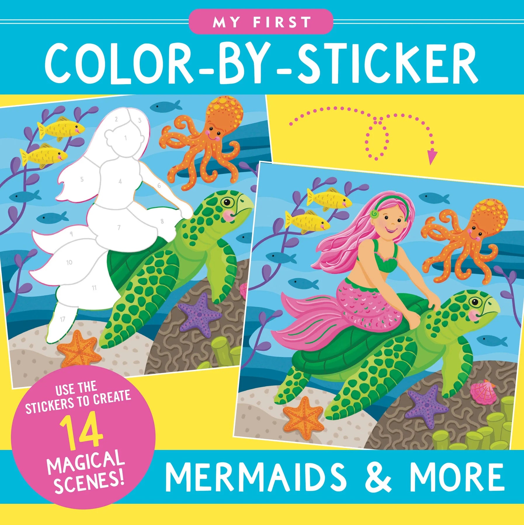 My First Colour-by-Sticker Book, Mermaids & More