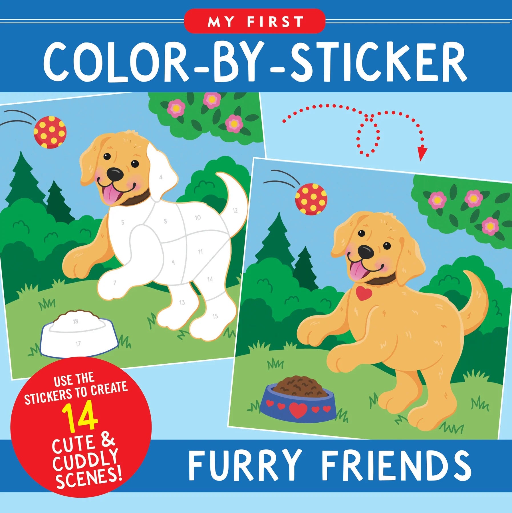 My First Colour-by-Sticker Book, Furry Friends