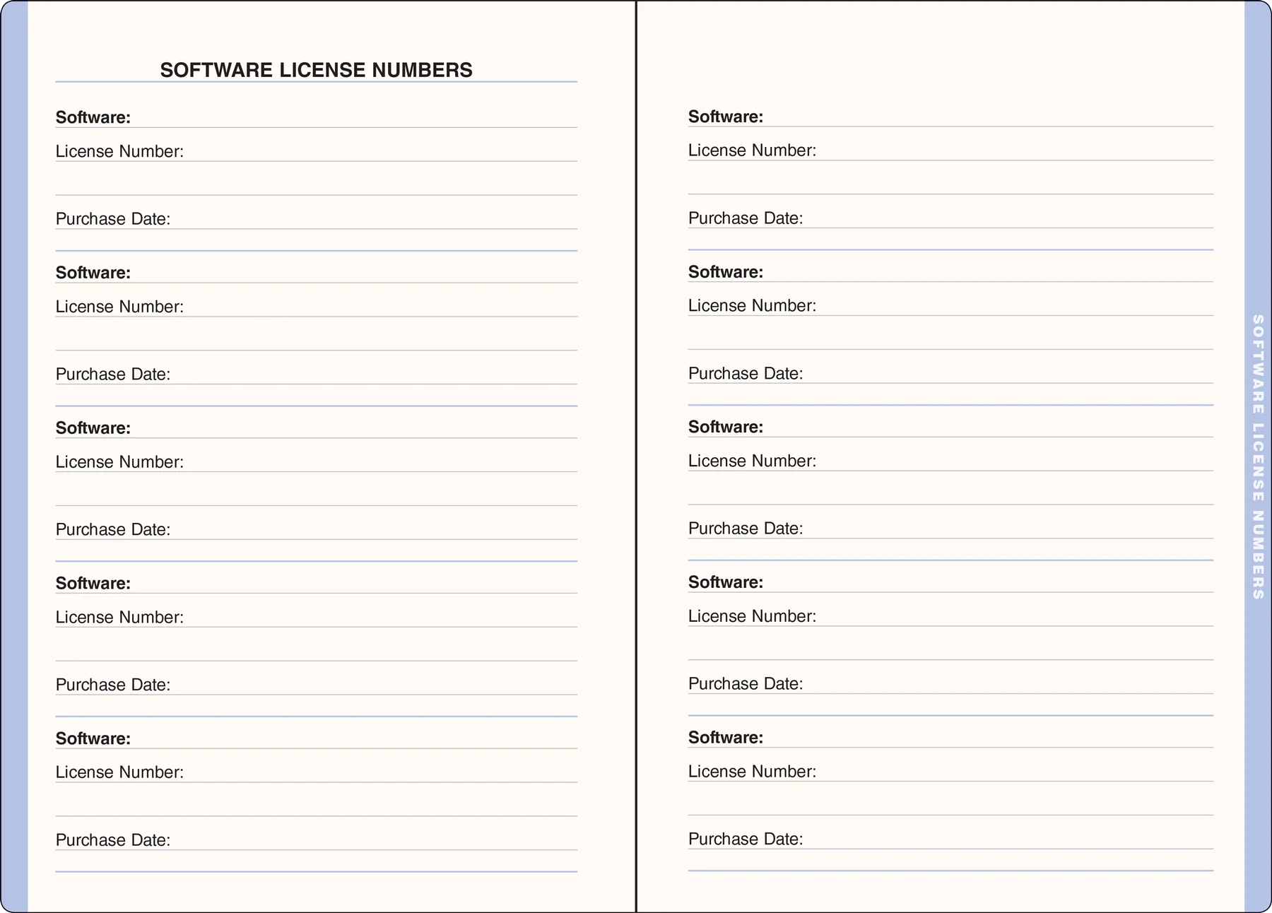 Wildflower Garden Large Internet Address & Password Logbook