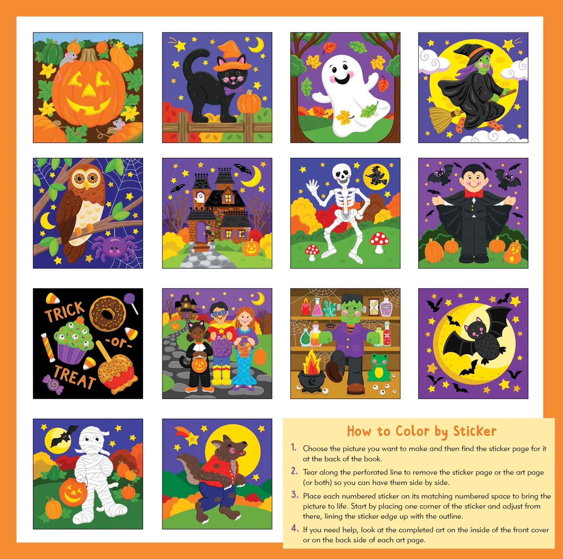 My First Colour-by-Sticker Book, Halloween