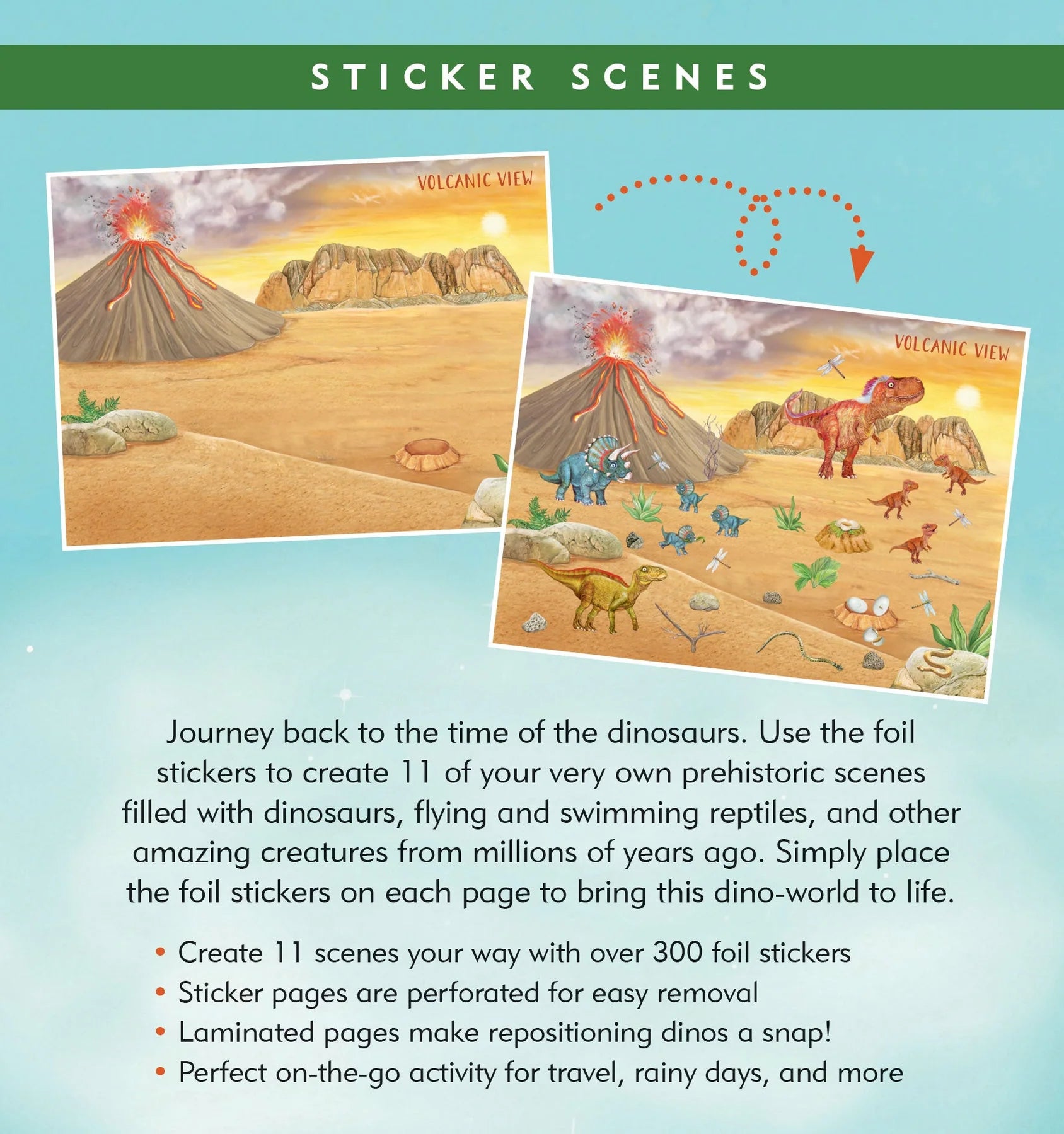 Sticker Scenes, Dinosaurs