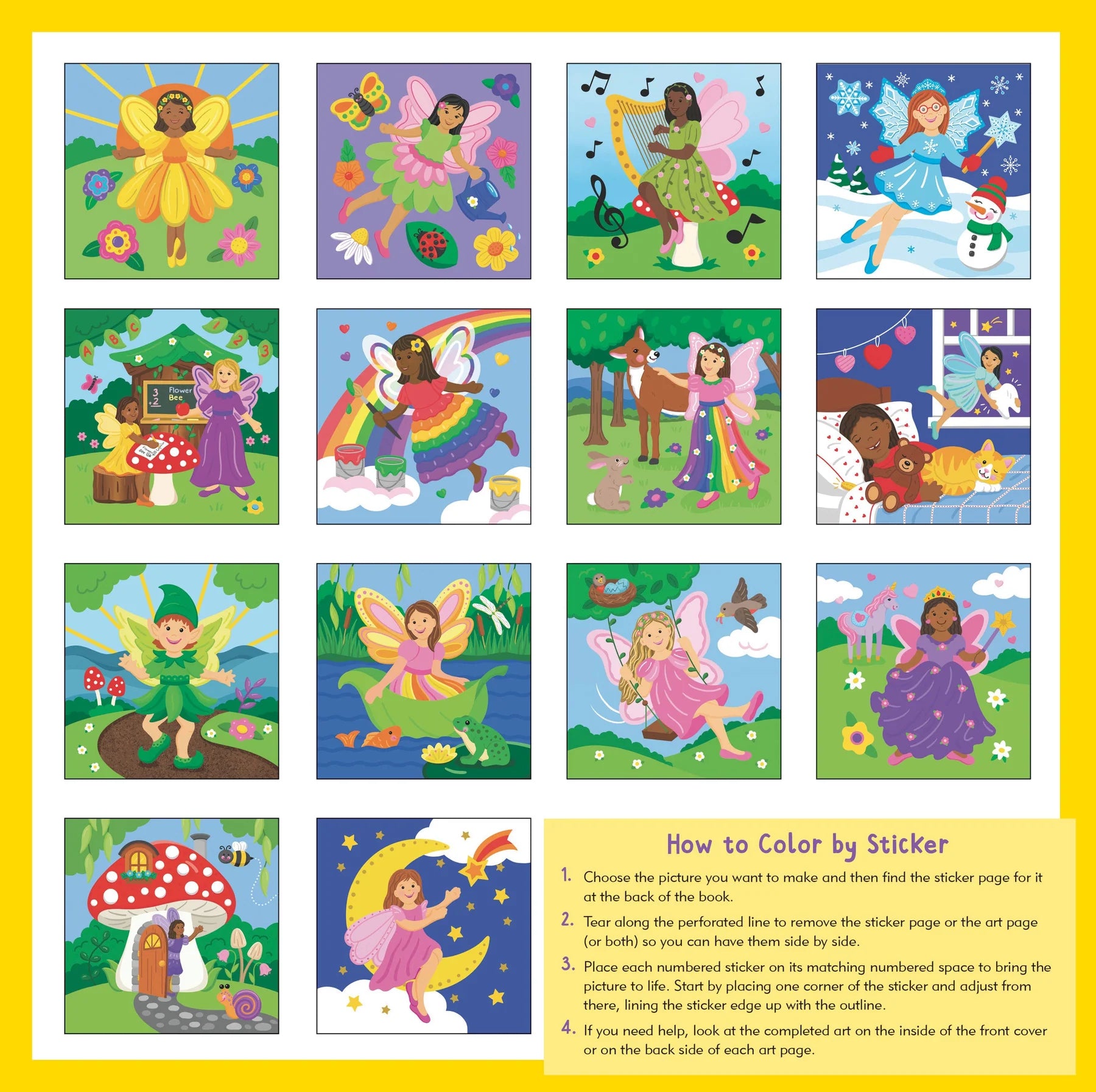 My First Colour-by-Sticker Book, Fairies