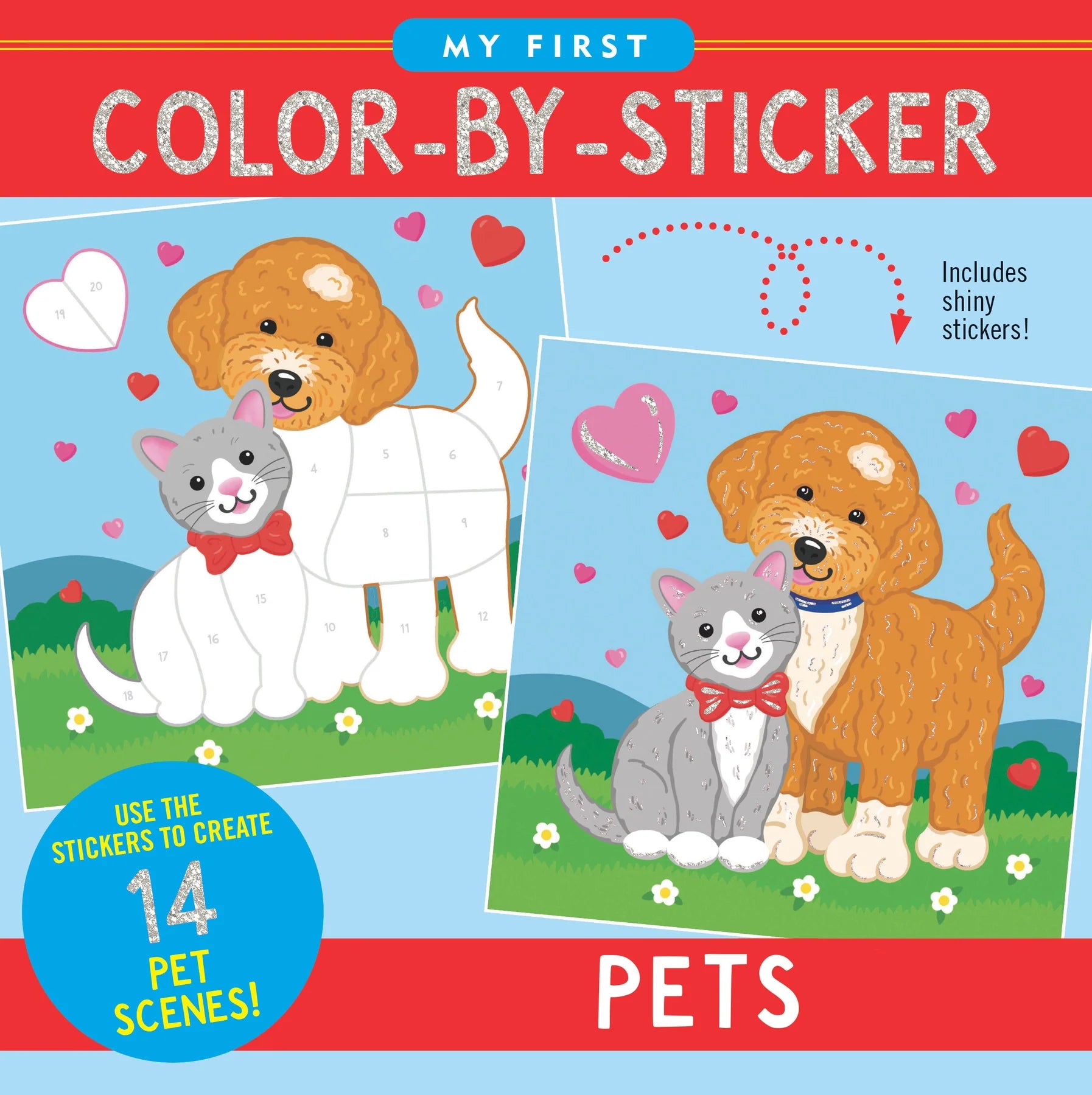 My First Colour-by-Sticker Book, Pets