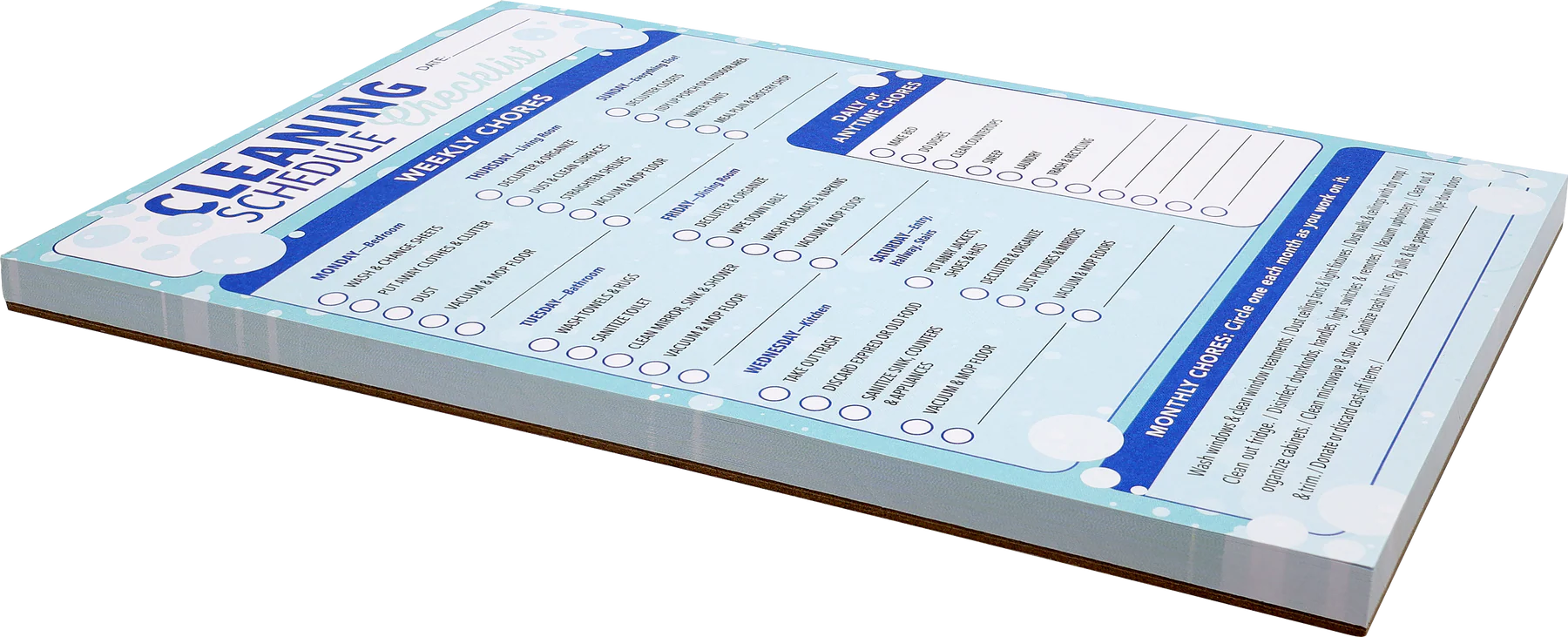 Cleaning Schedule Checklist