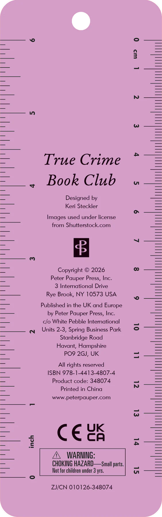 True Crime Book Club Beaded Bookmark