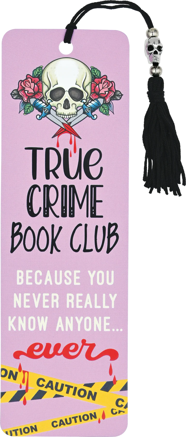 True Crime Book Club Beaded Bookmark