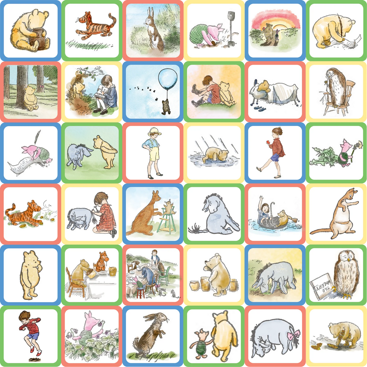 Winnie The Pooh Memory Match Game