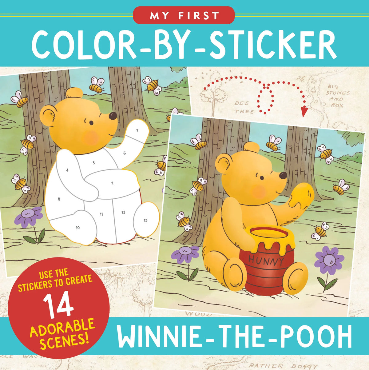 My First Colour-by-Sticker Book, Winnie The Pooh