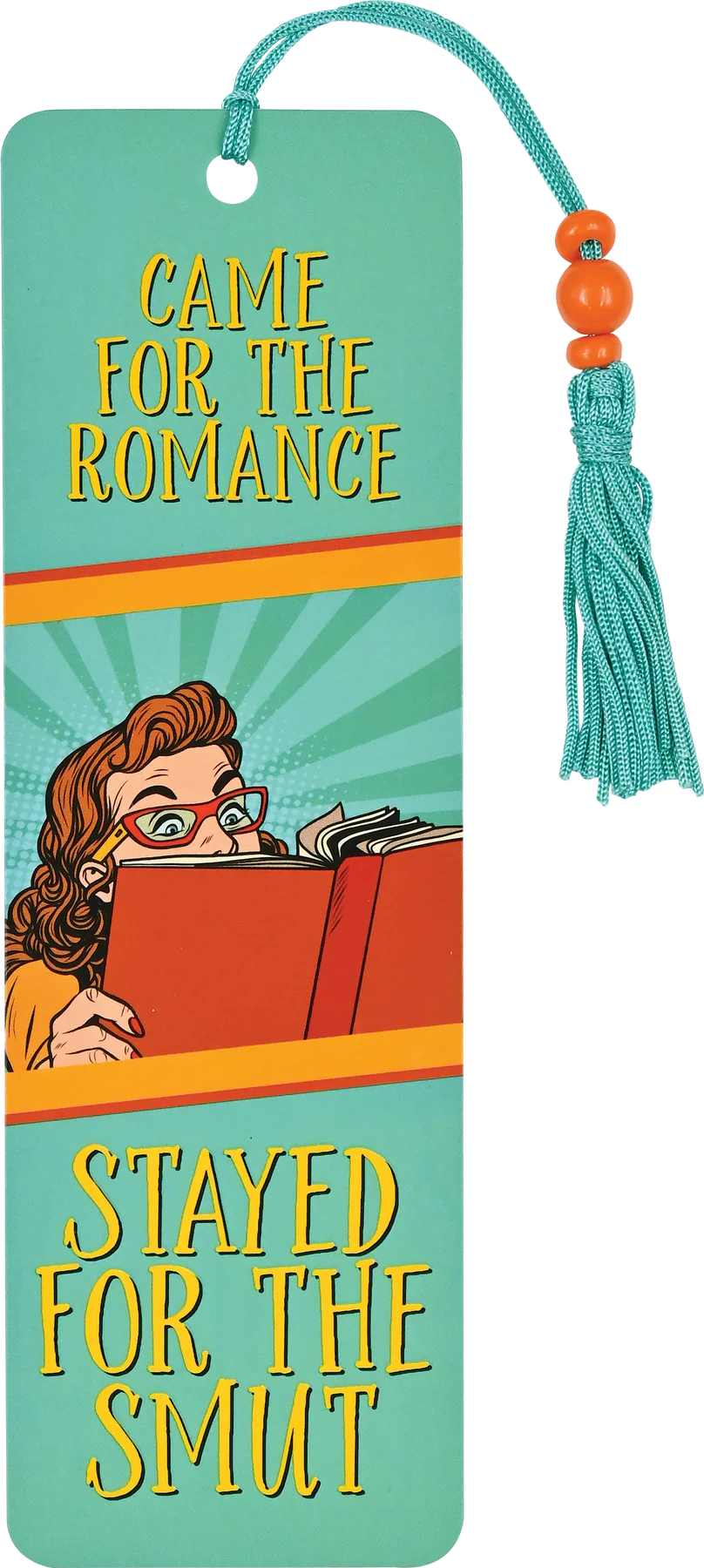 Came For The Romance Beaded Bookmark