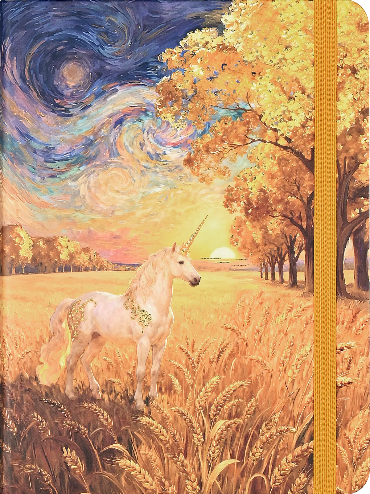 Golden Unicorn Mid-Size Journal