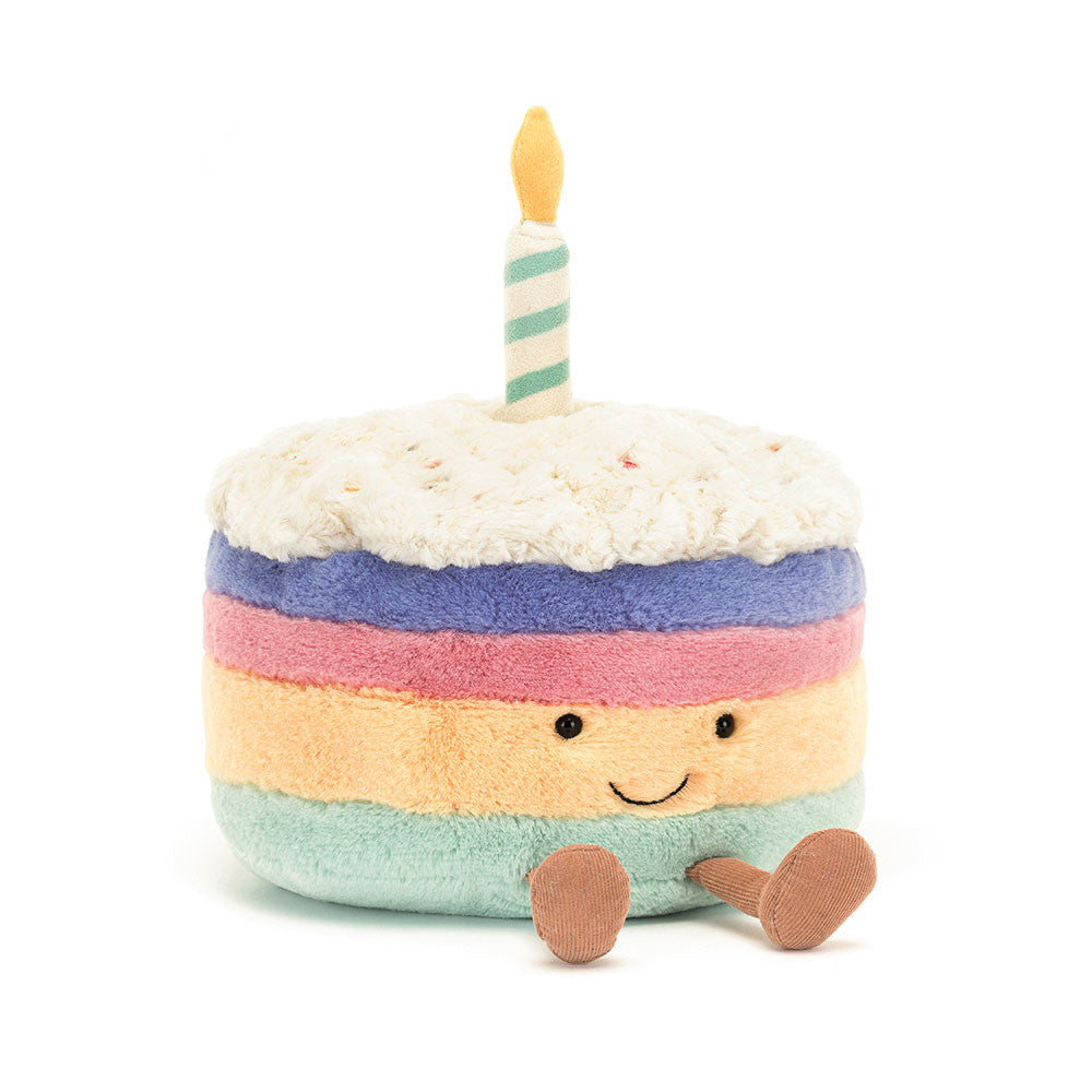 Jellycat Amuseables Rainbow Birthday Cake (Max 1 Per Purchase)