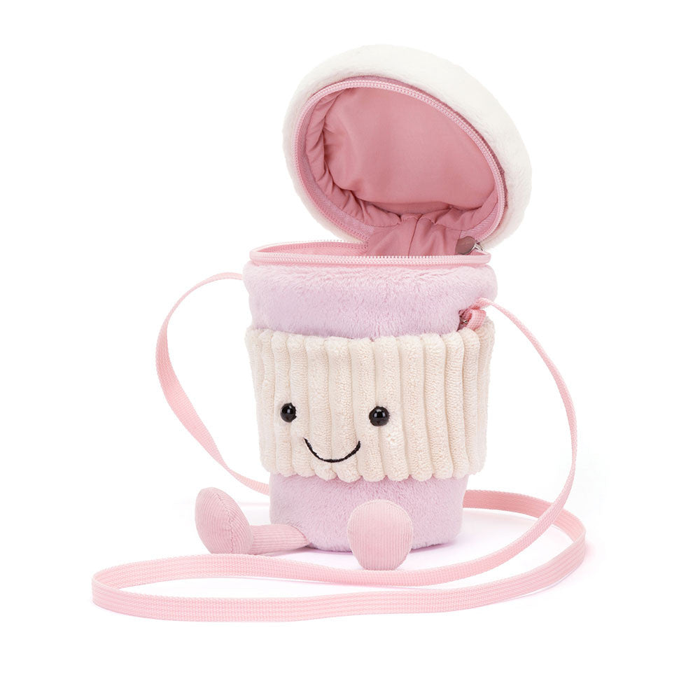 Jellycat Amuseable Coffee-To-Go Pink Bag