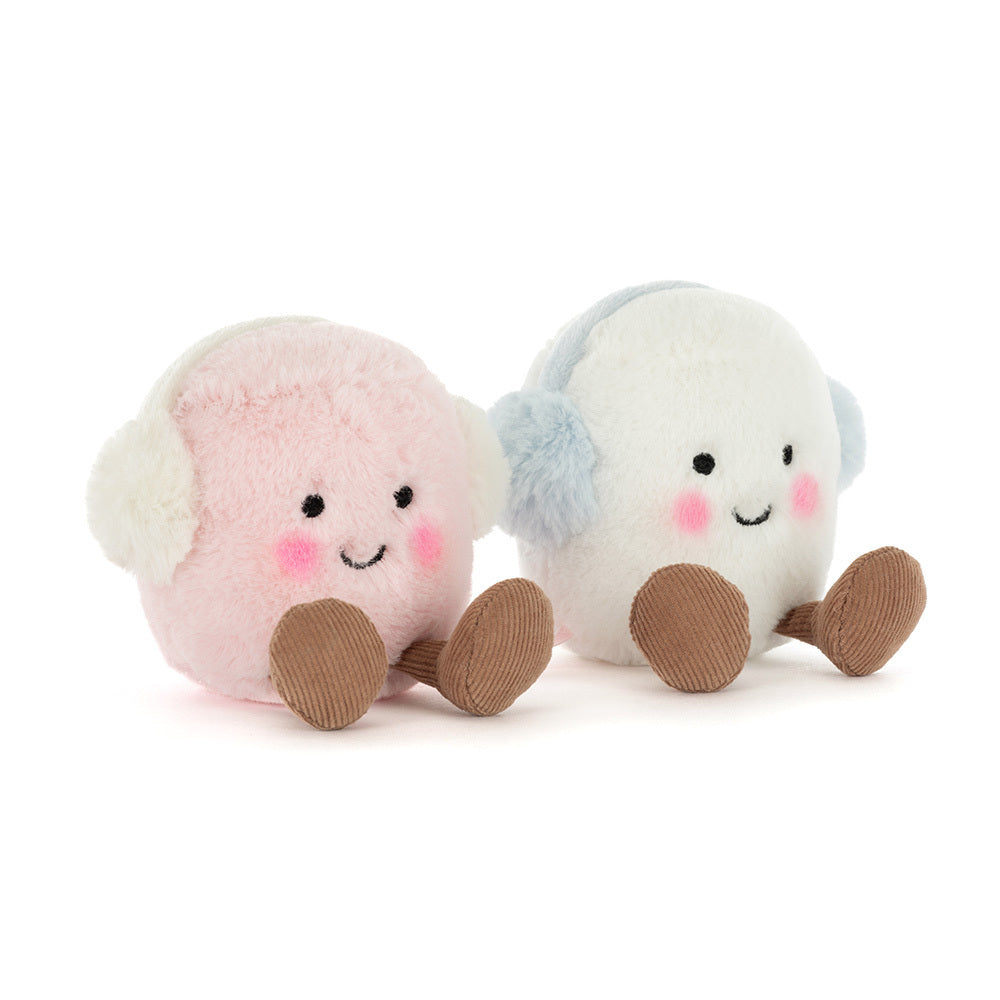 Jellycat Amuseables Toastie Pink and White Marshmallows (Max 1 Per Purchase)