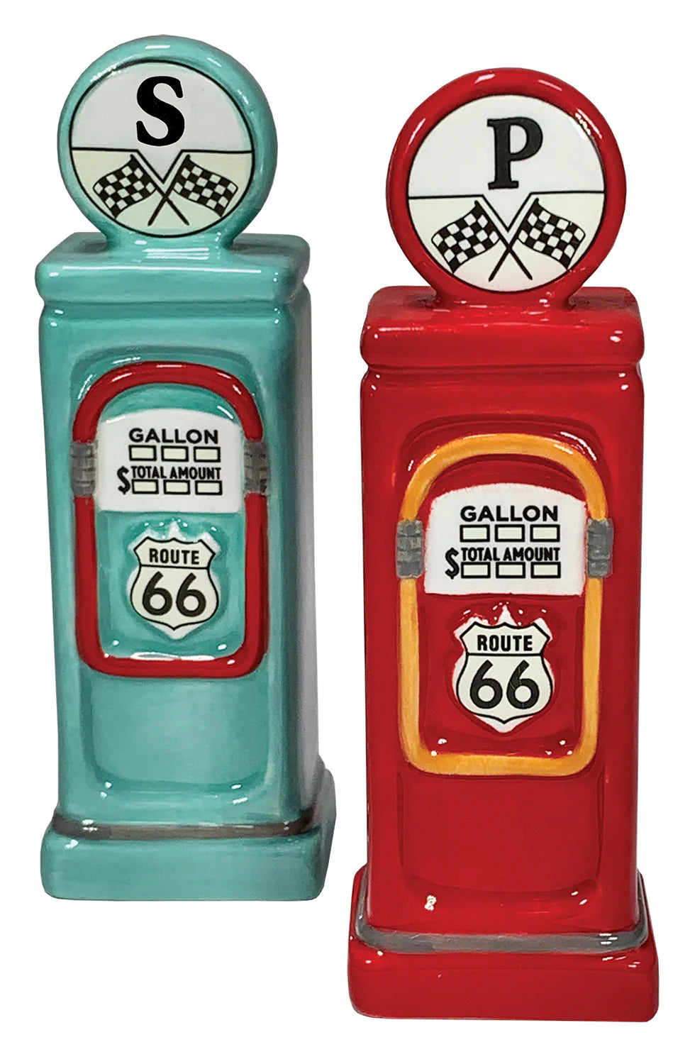 Retro Gas Pumps Salt & Pepper Shakers