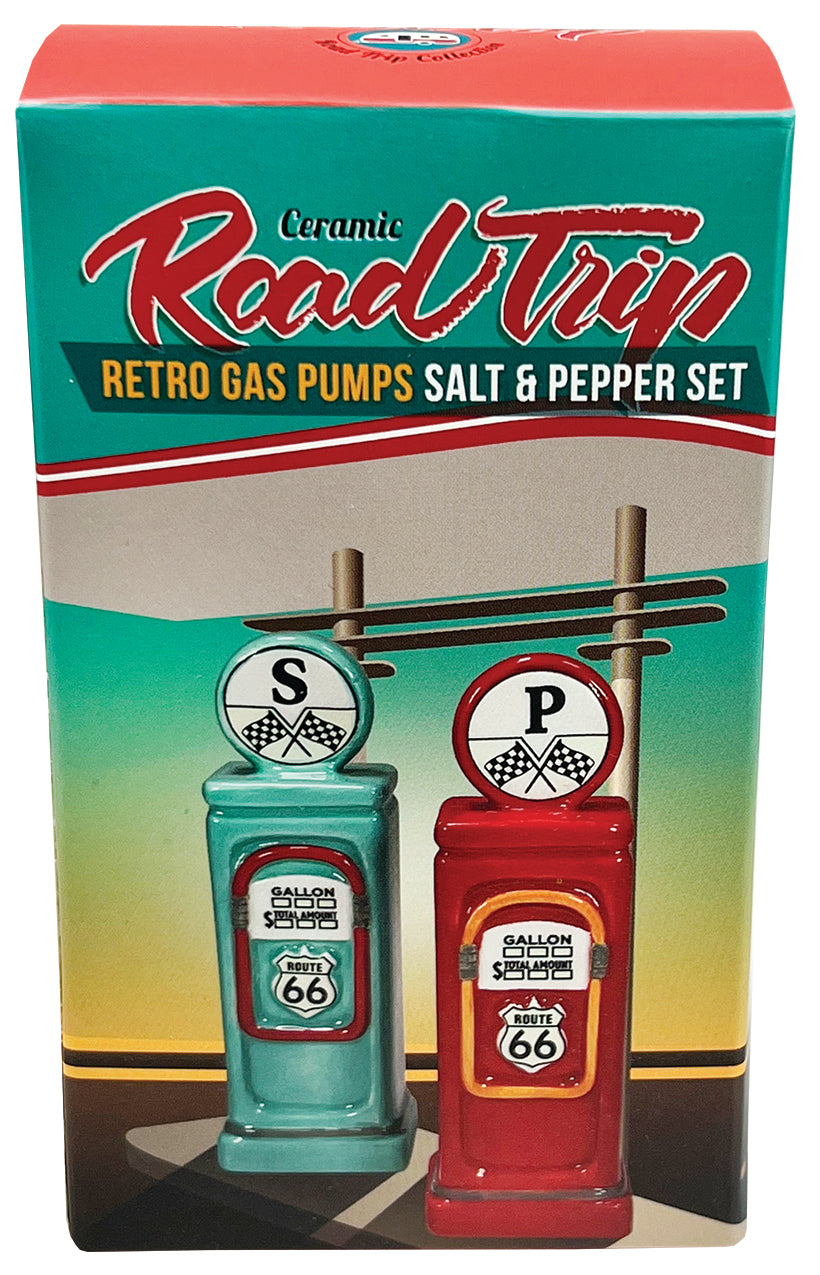 Retro Gas Pumps Salt & Pepper Shakers