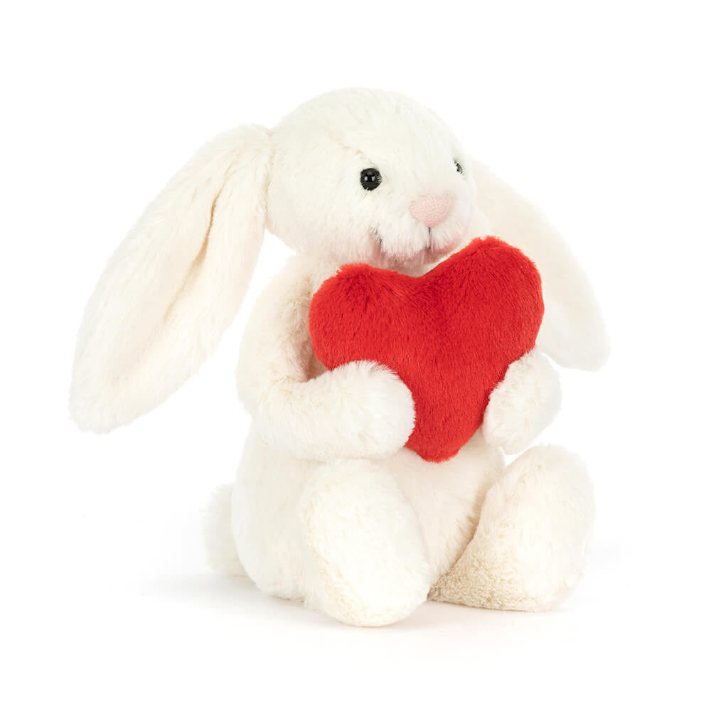 Jellycat Bashful Red Love Heart Bunny, Medium