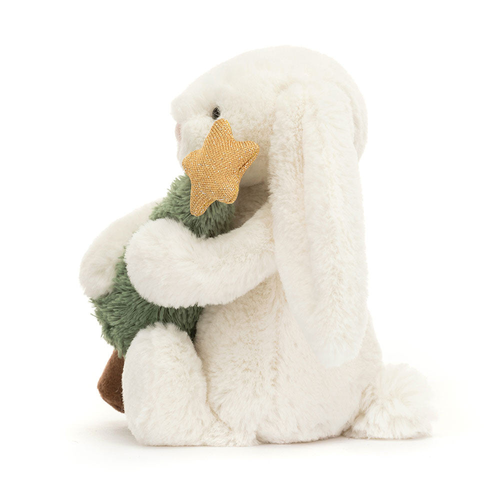 Jellycat Bashful Bunny with Christmas Tree (Max 1 Per Purchase)