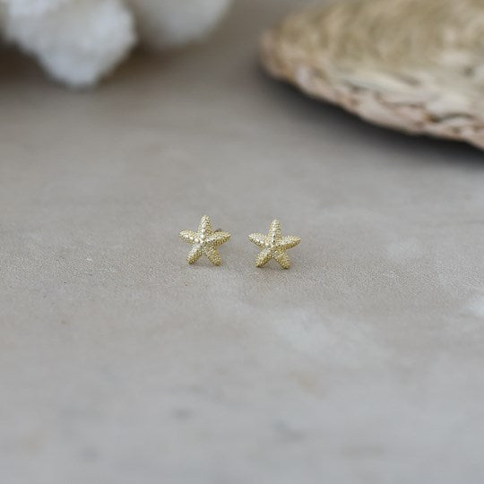 Baby Starfish Stud in Gold