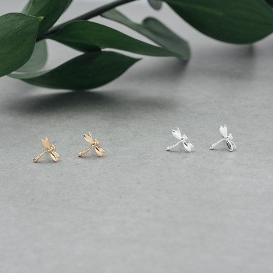 Dragonfly Stud in Silver