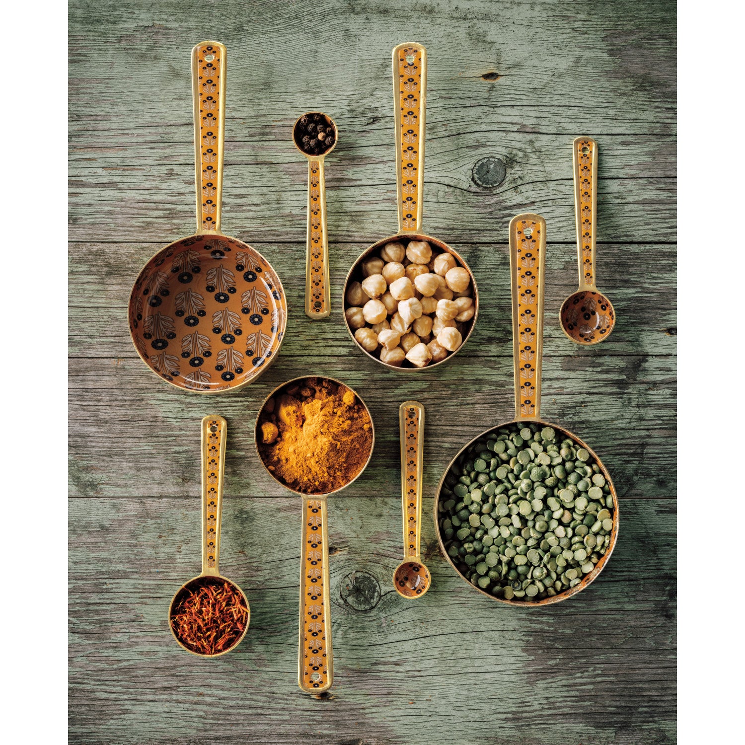 (*15) Zest Enameled Steel Measuring Cups, Set of 4