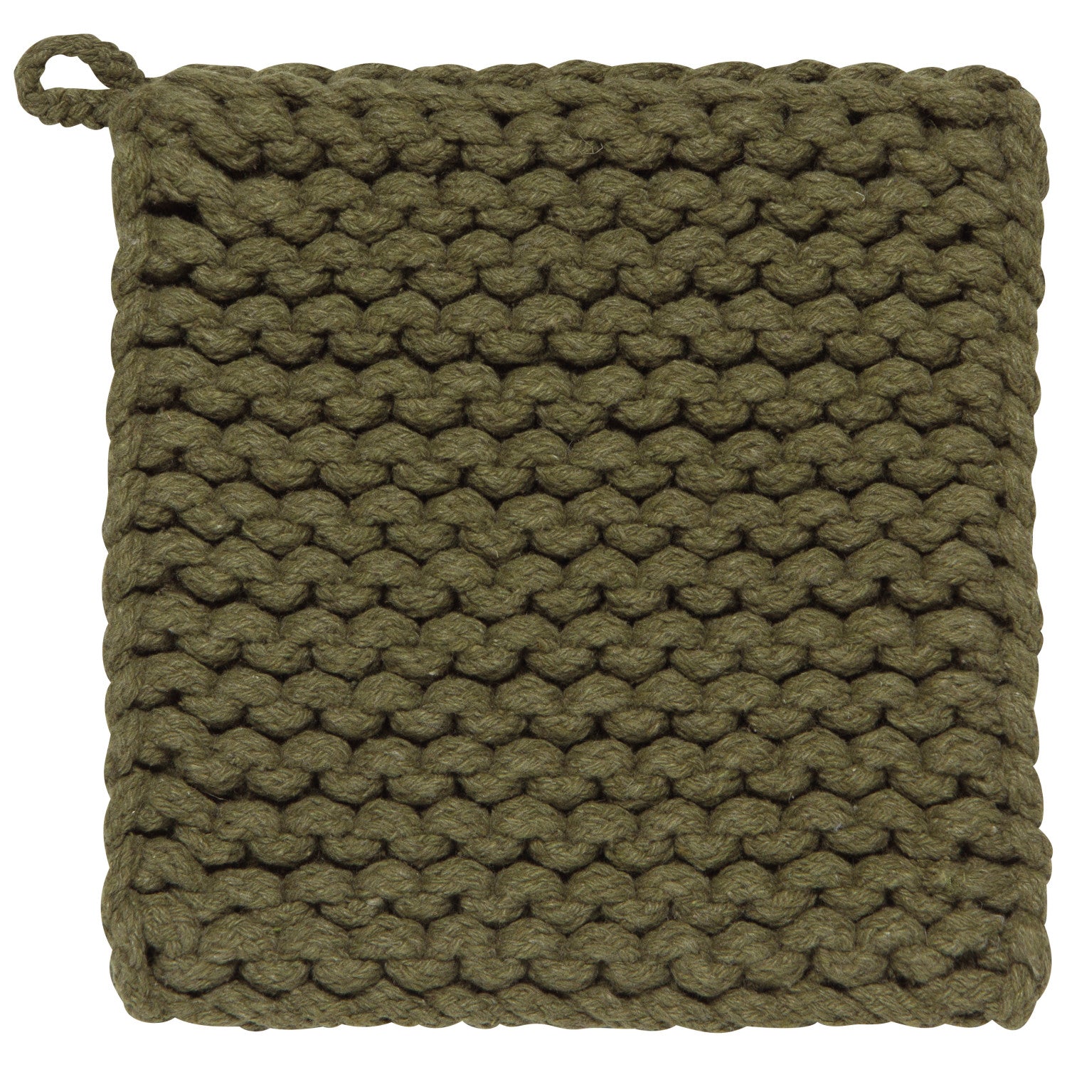 Olive Branch Knit Trivet