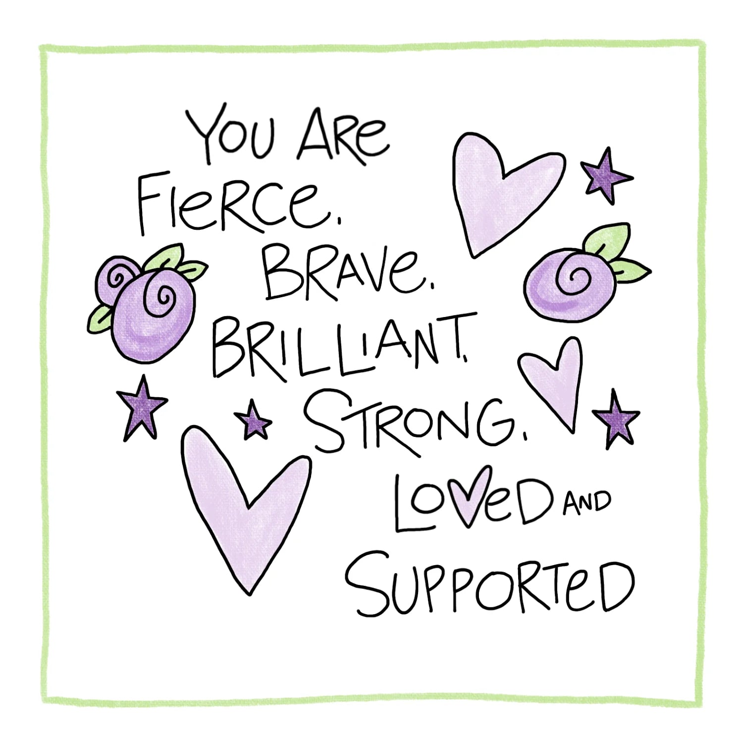 Supported, Greeting Card