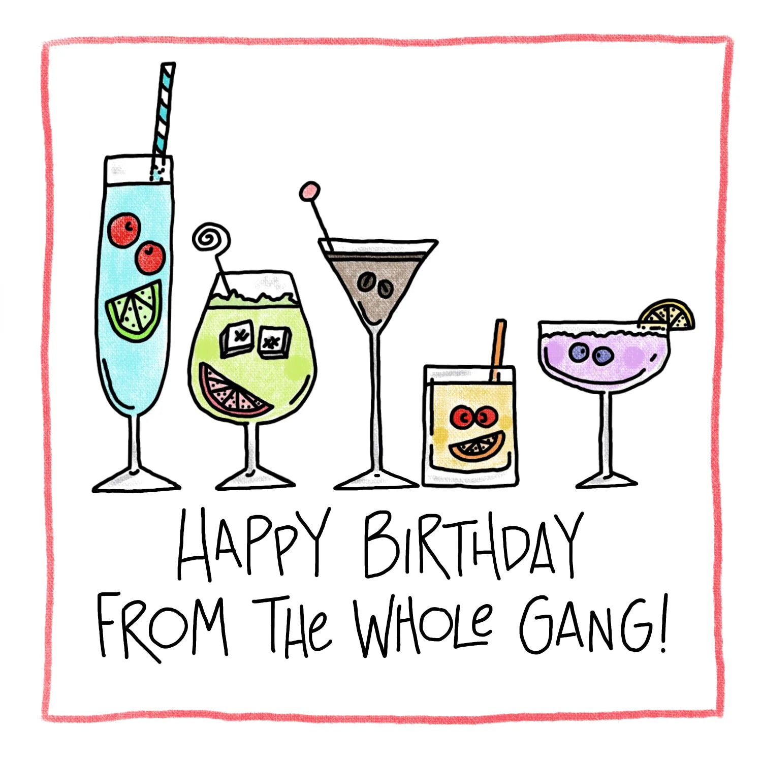 Whole Gang Birthday, Greeting Card 🇨🇦