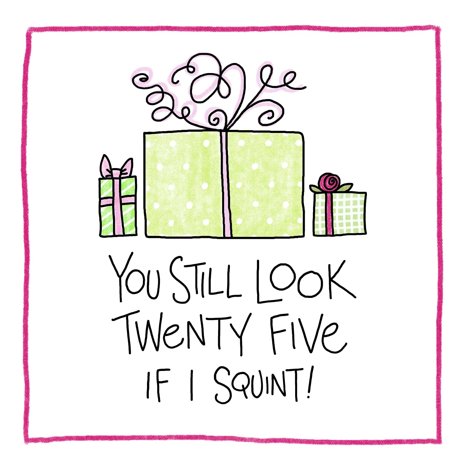 Squint, Greeting Card