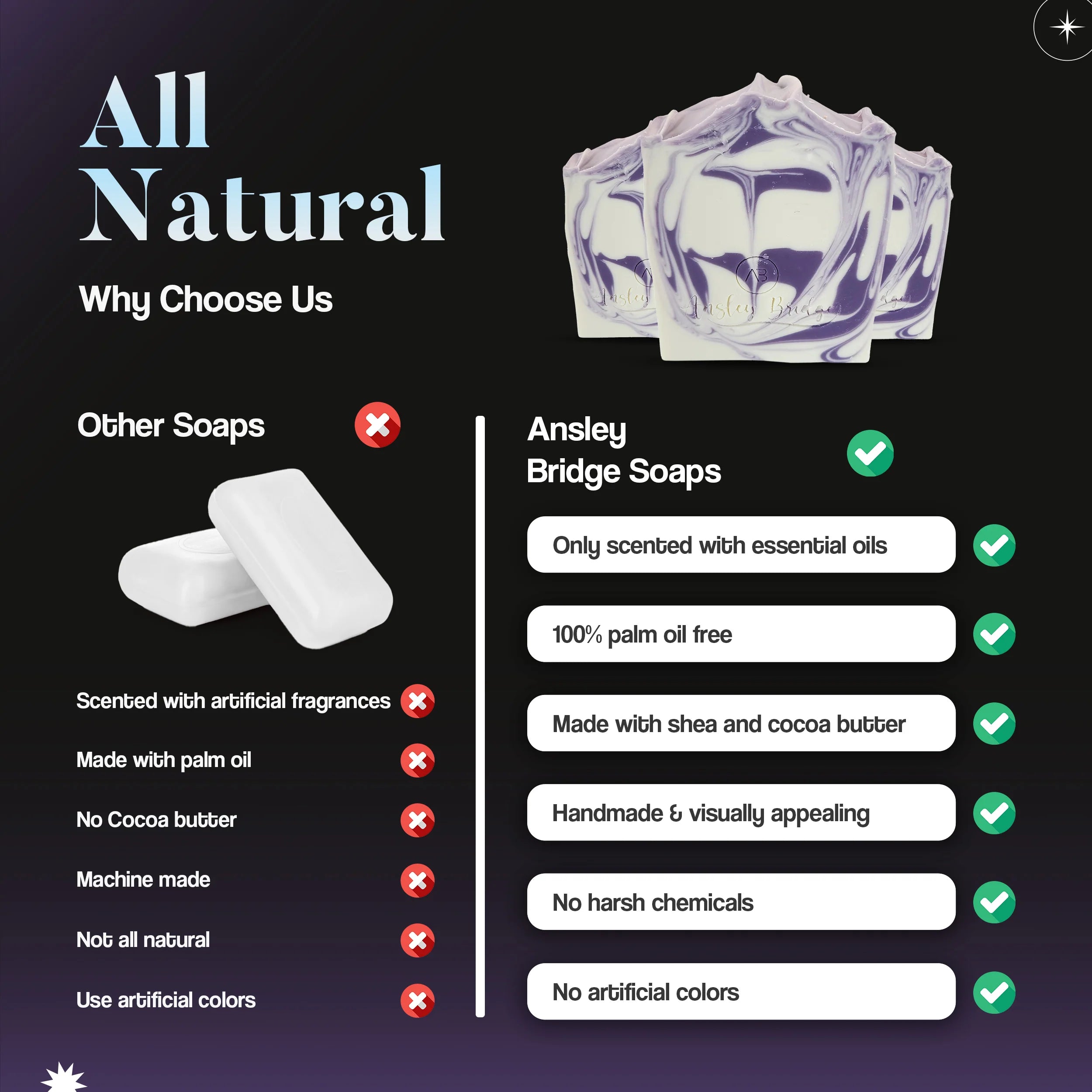 (15*) French Lavender Handmade Soap