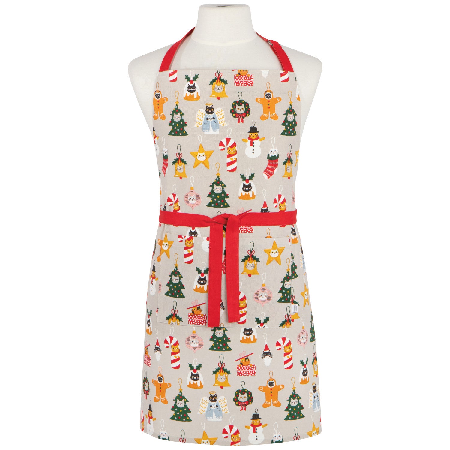 Bauble Cats Christmas Apron