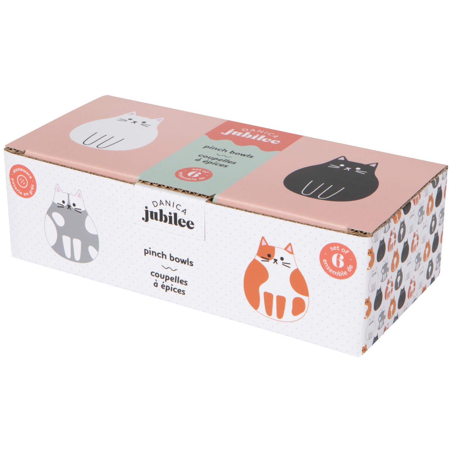 Cat Club Pinch Bowls, Set of 6