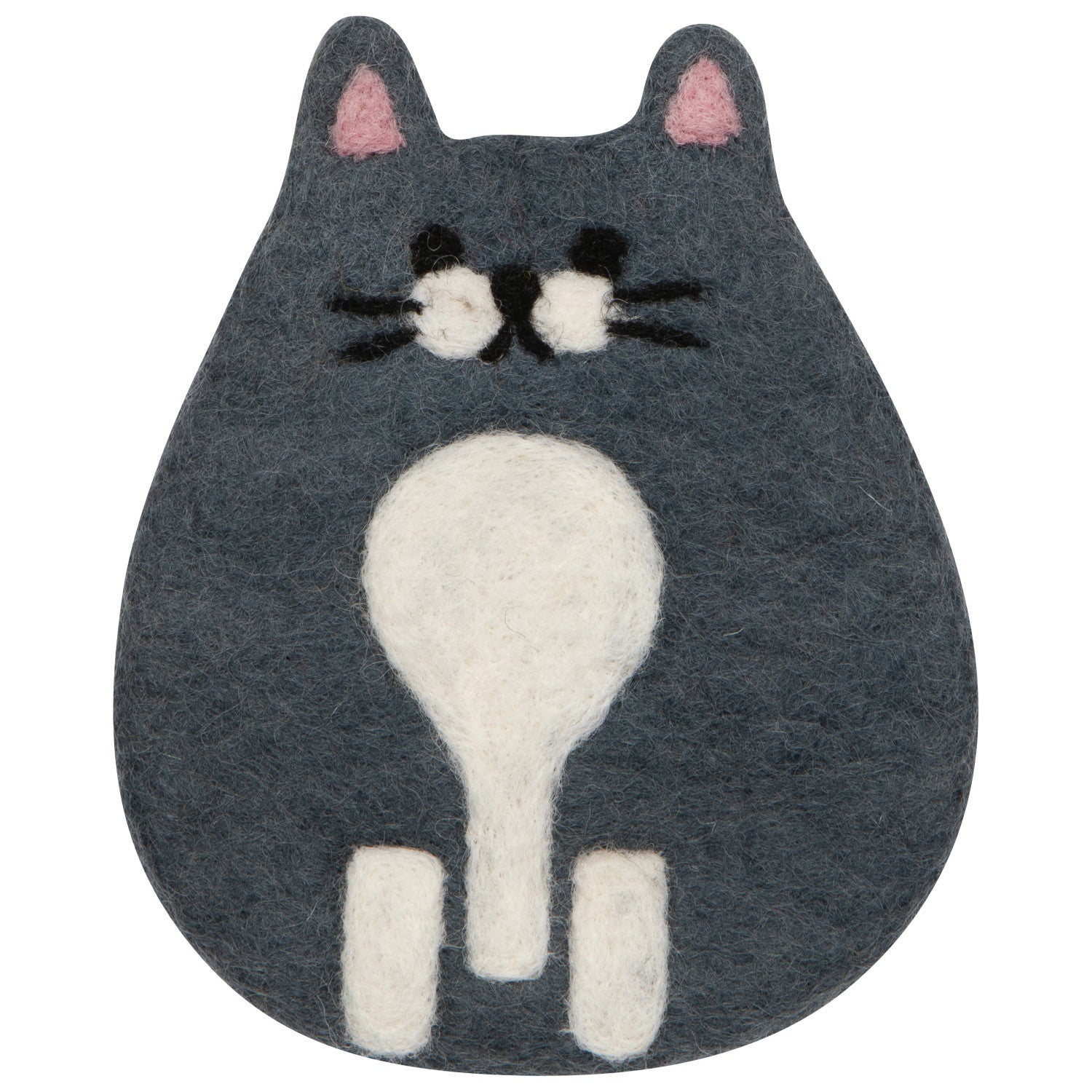 Cat Club Felt Coasters, Set of 4