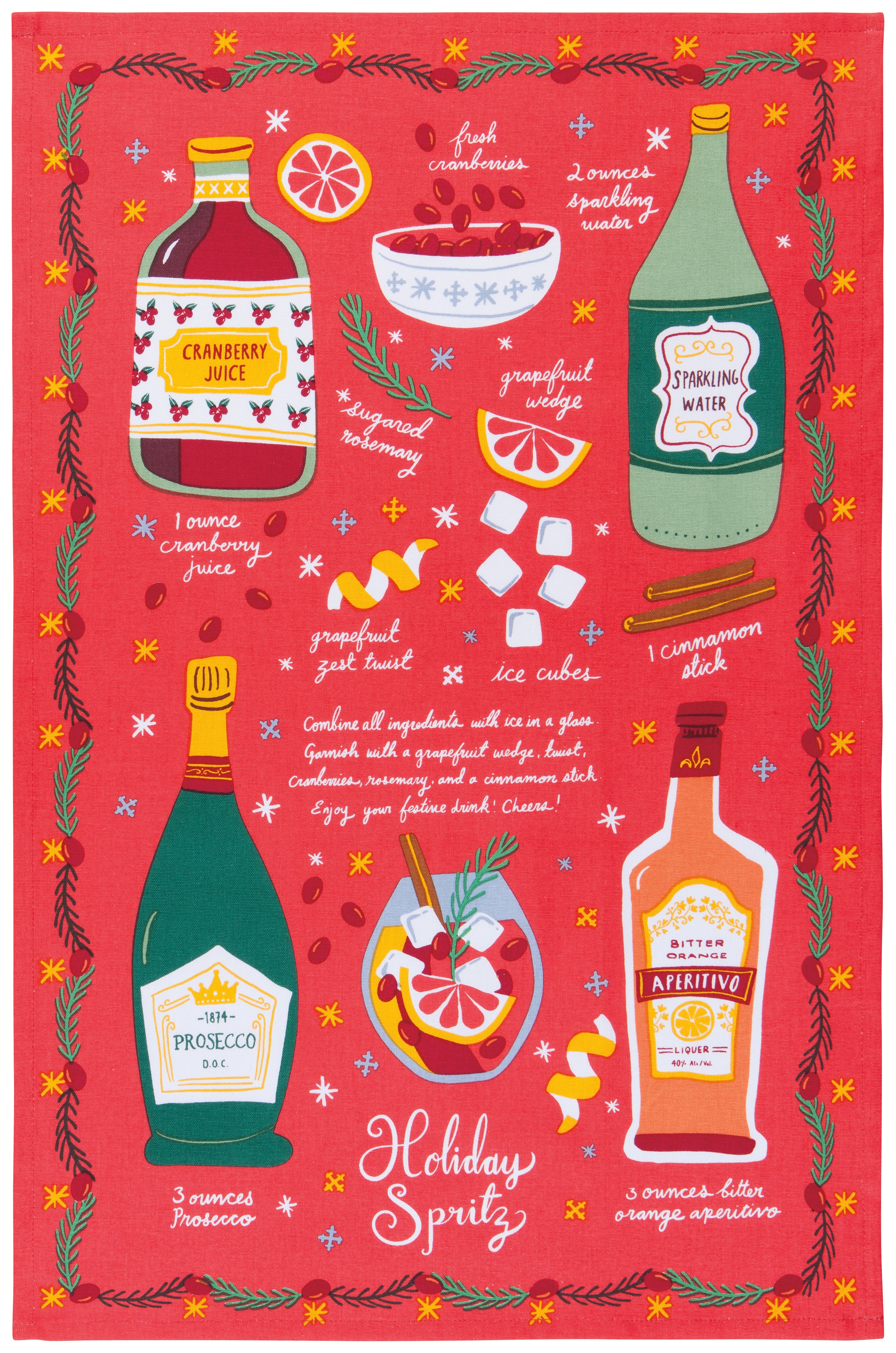 Holiday Spirits Tea Towels, Set of 2