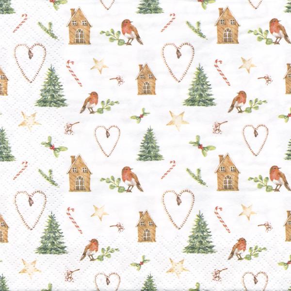 Festive Print Lunch Napkins