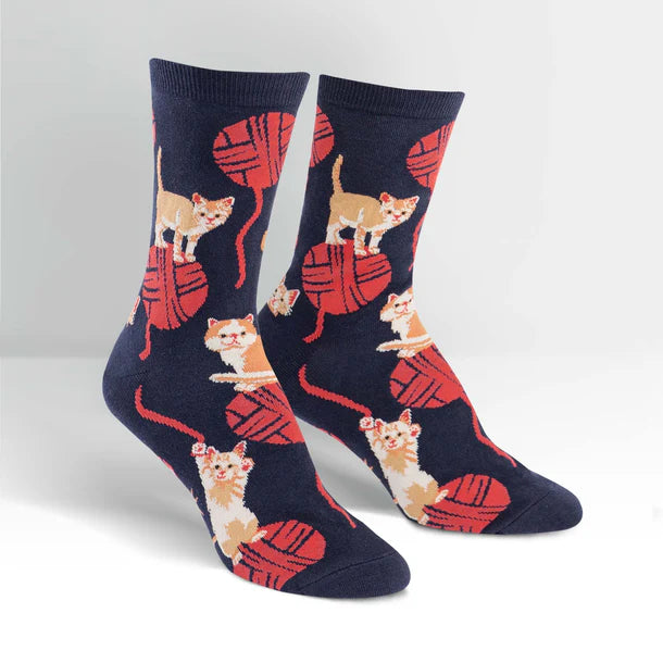 Kitten Knittin', Crew Socks
