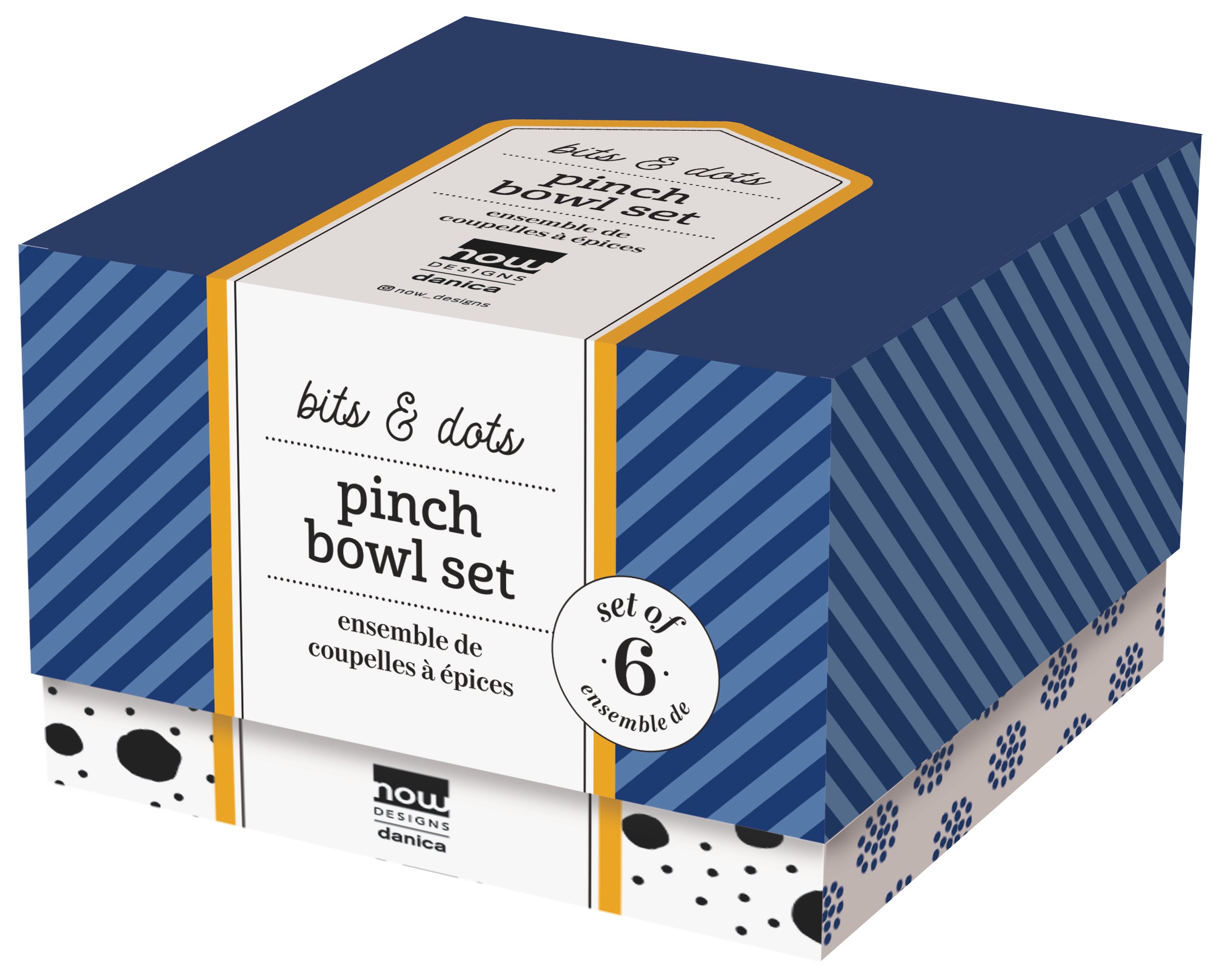 Bits & Dots Multi Pinch Bowl, Set of 6