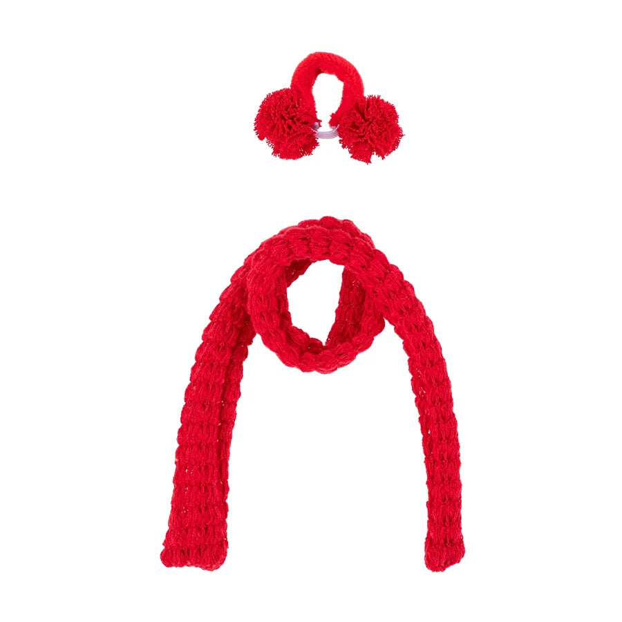 Gordy The Desktop Goose Outfit, Winter Scarf & Earmuffs