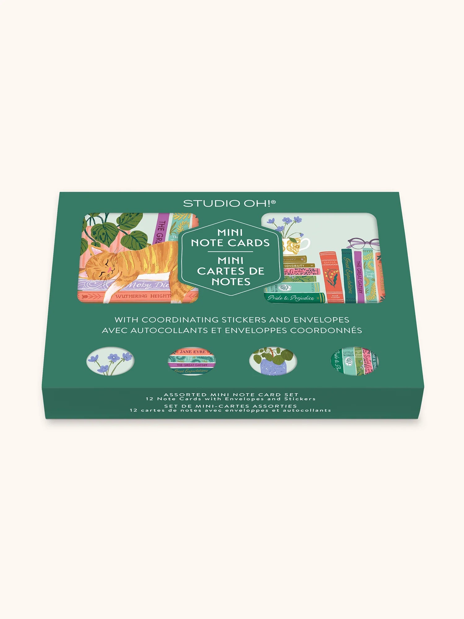 Cozy Reads Assorted Mini Note Card Set
