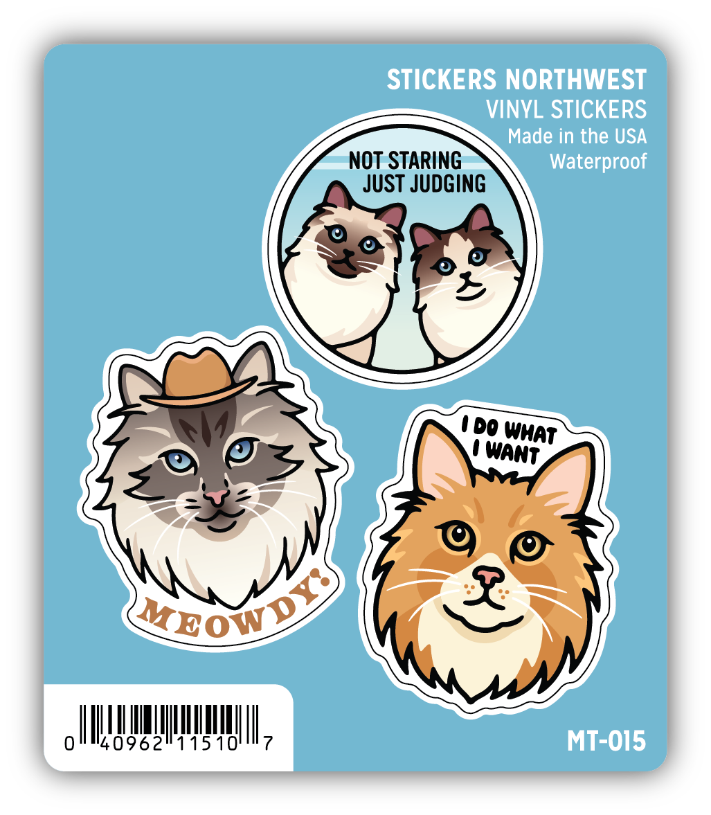 Cat Faces Mini Trio