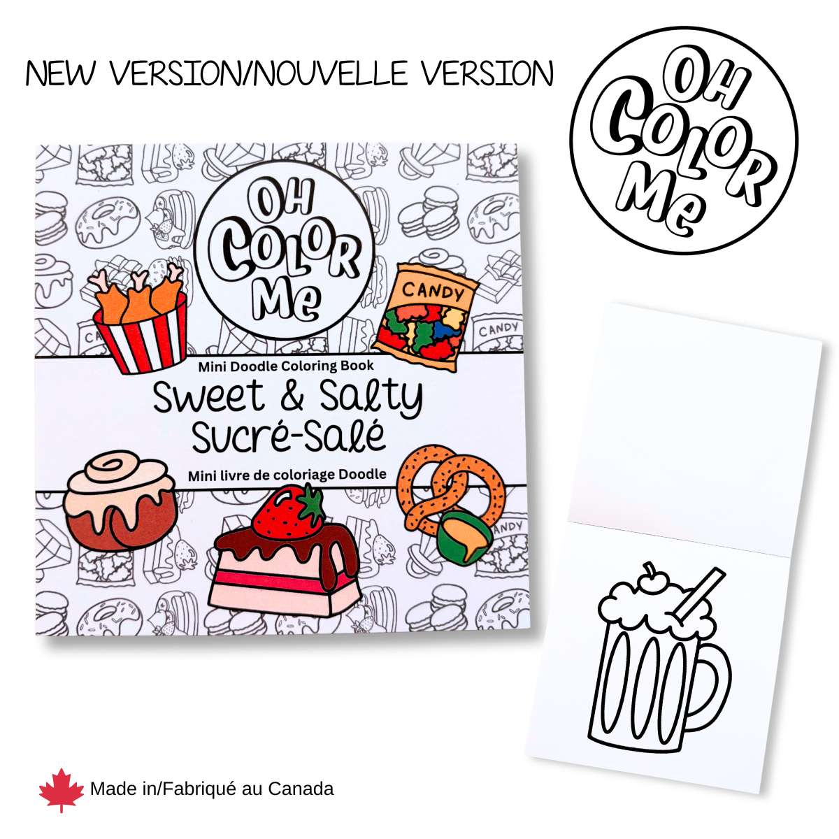 Sweet & Salty Mini Coloring Book 🇨🇦