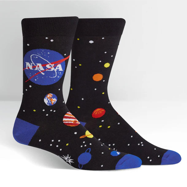 Men's Solar System, Crew Socks