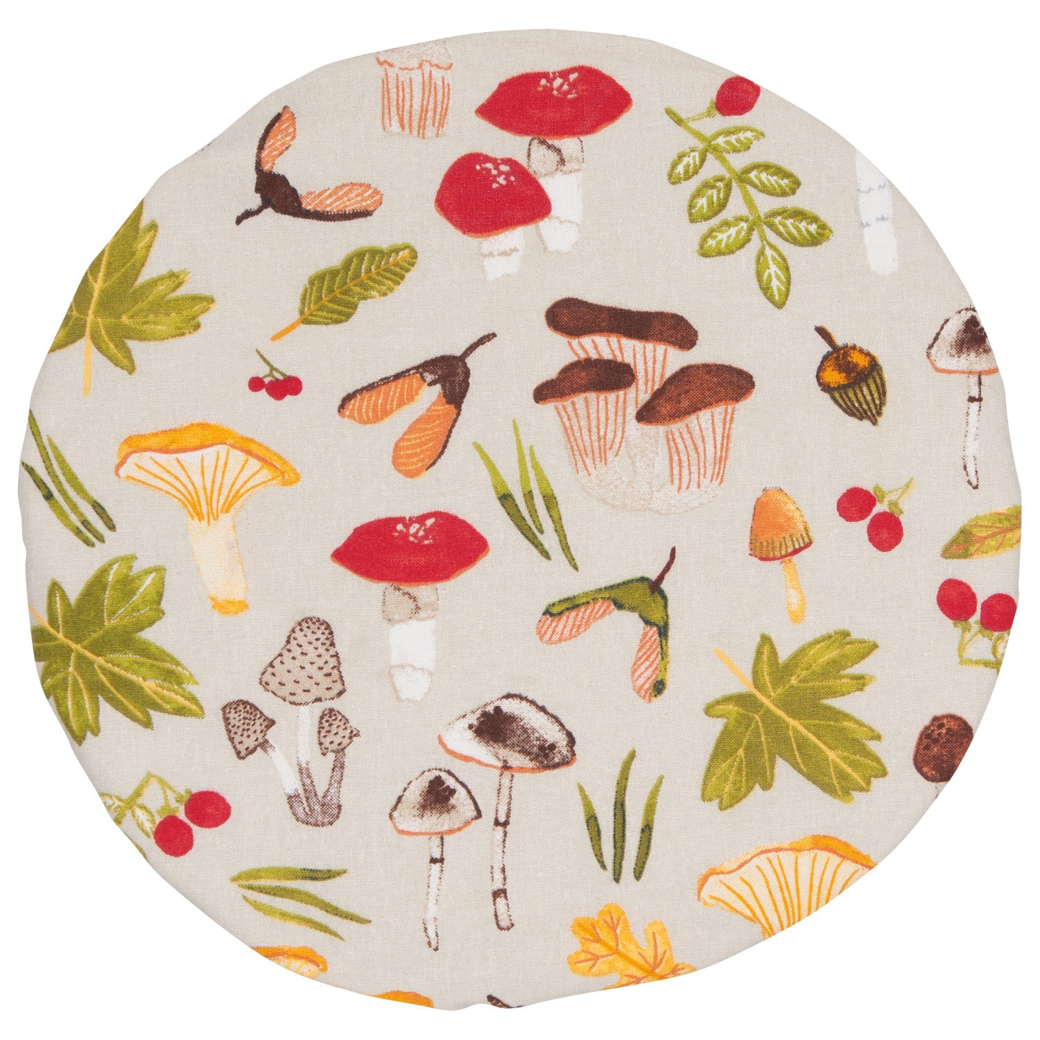 Field Mushrooms Bowl Covers, Set of 2