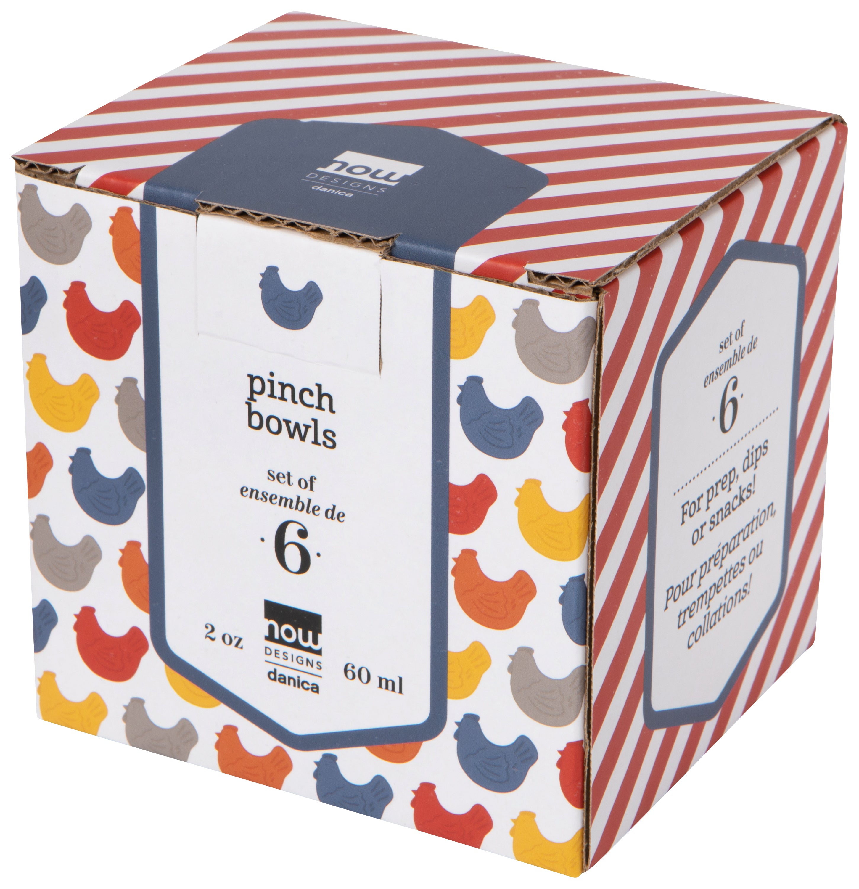 Chickens Pinch Bowl, Set of 6