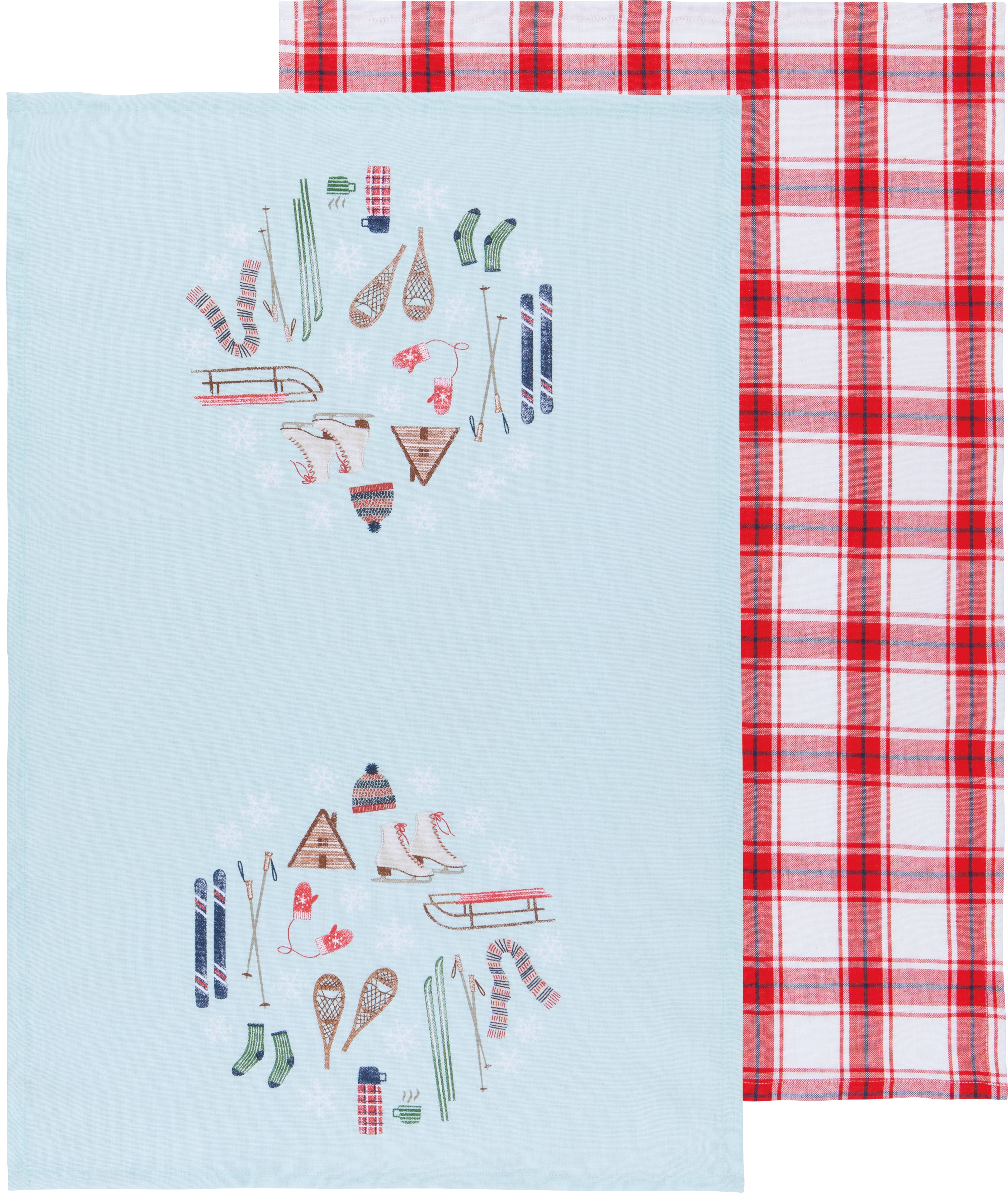 Alpine Adventure Tea Towels, Set of 2