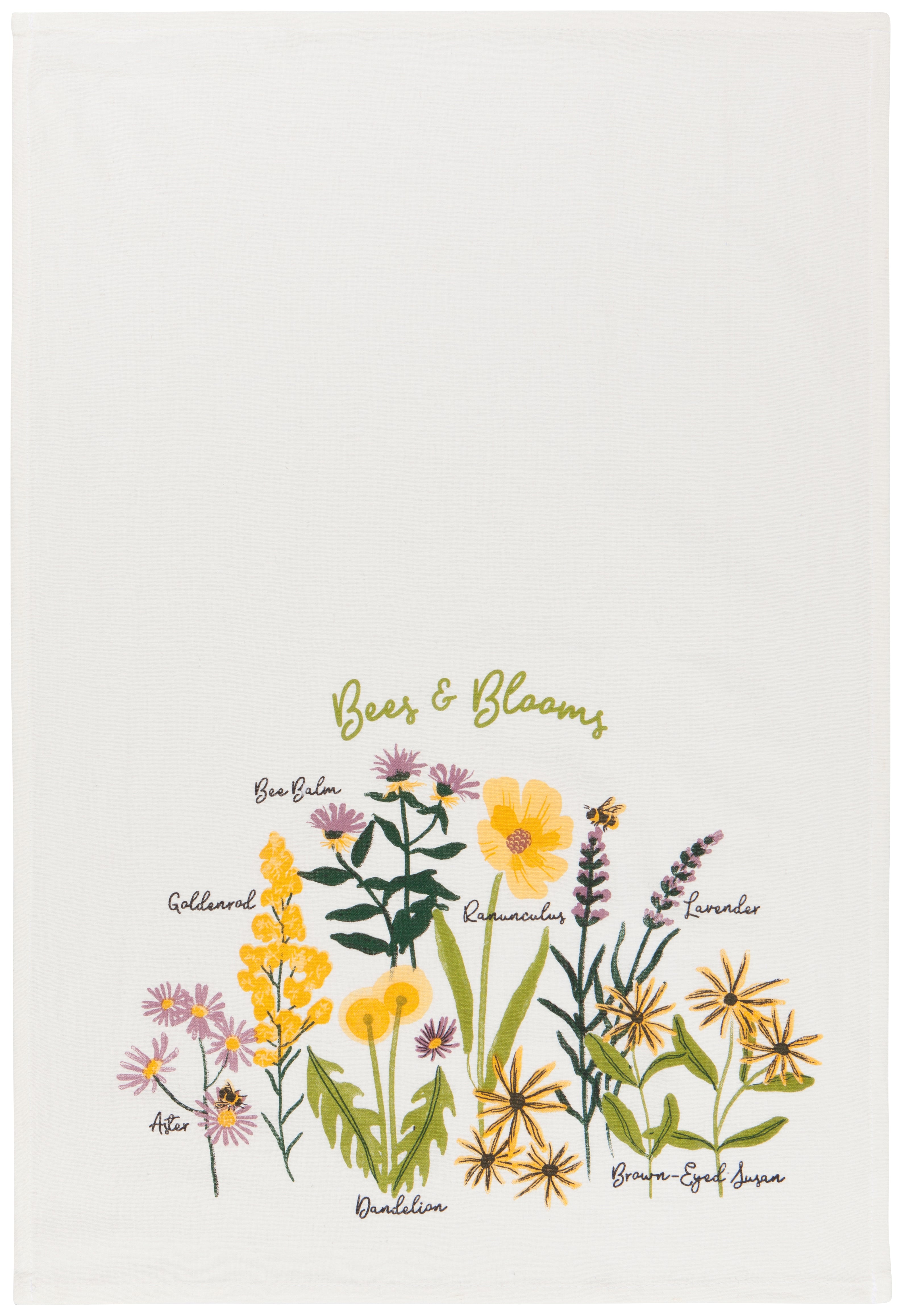 Bees & Blooms Bakers Flour Sack Tea Towels, Set of 3
