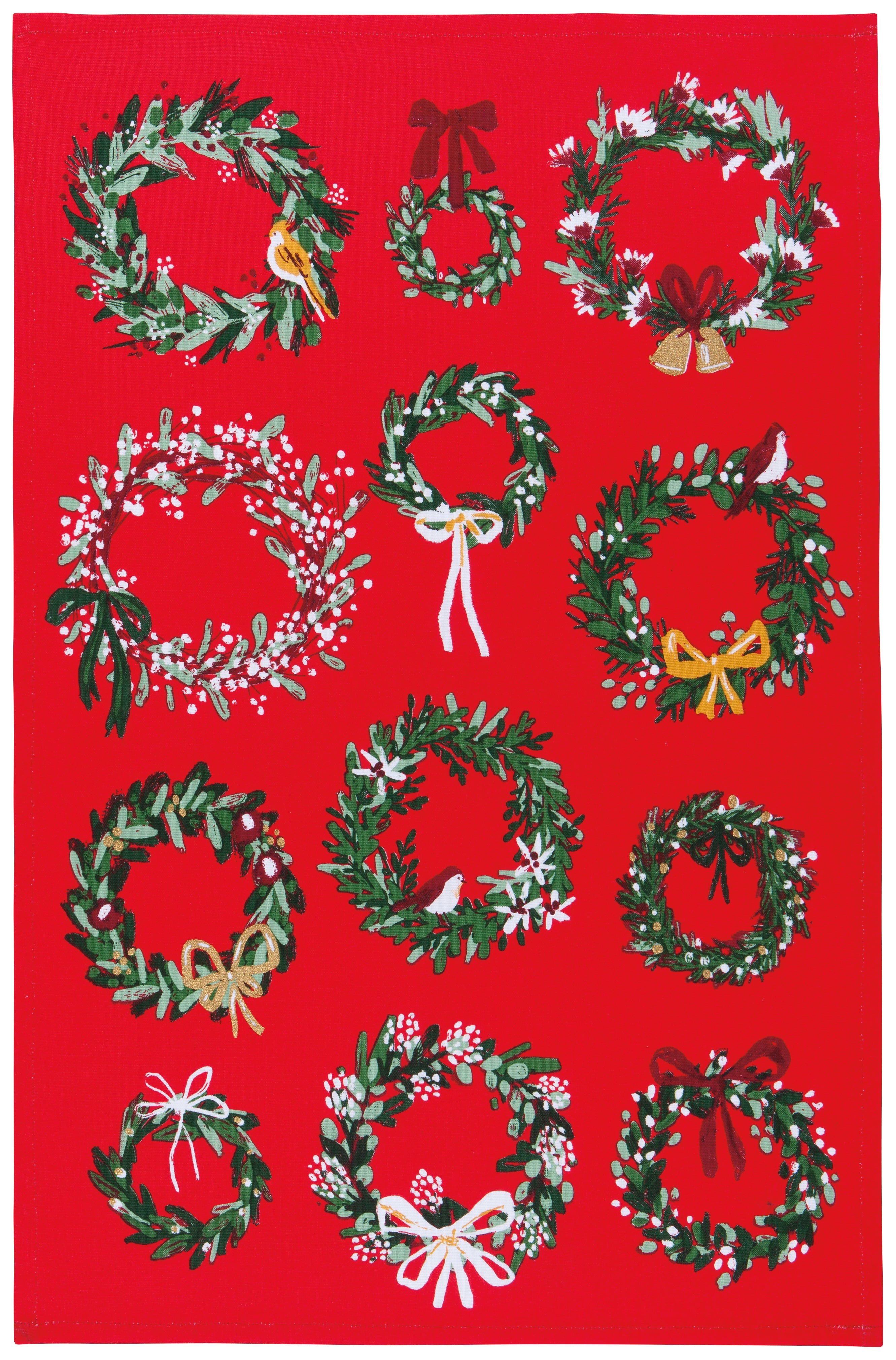 Wreaths Tea Towels, Set of 2