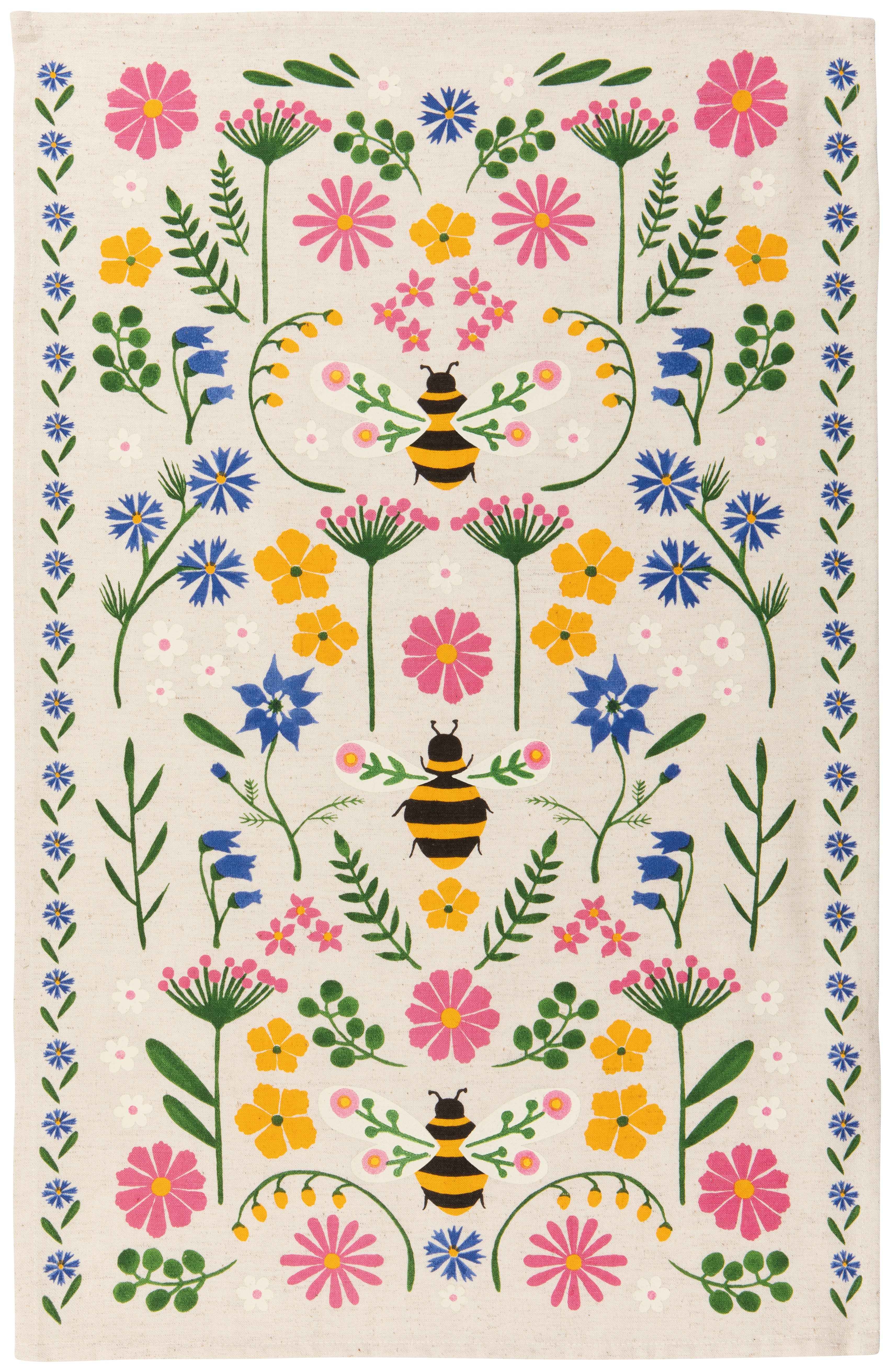 Bee Garden Tea Towel