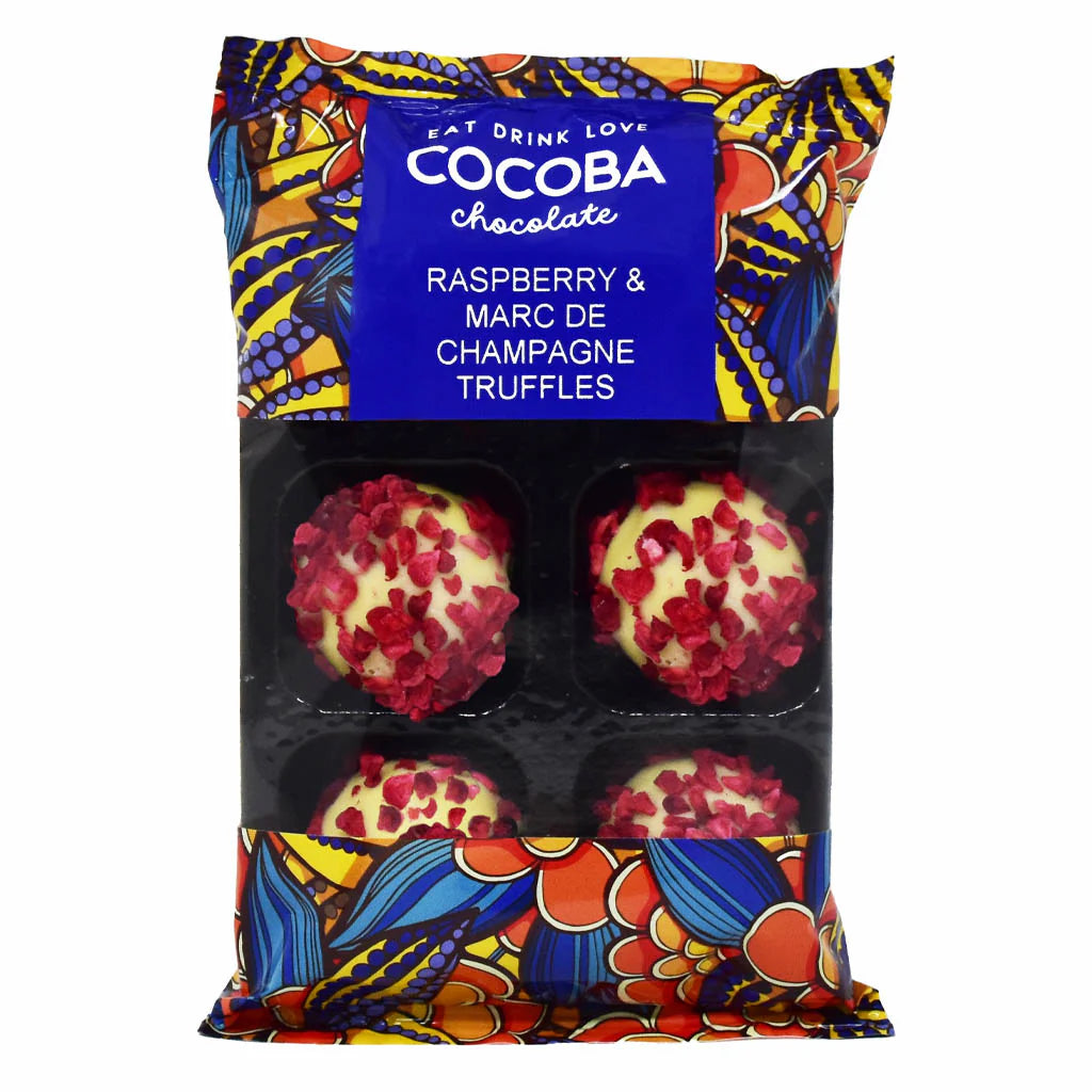 (*15) Cocoba Raspberry And Marc De Champagne Truffles